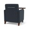 Lesro Siena Guest Chair w/ Swivel Tablet and Walnut Legs, RS NightSky Back, MD Farro Seat, RS NightSky Panels SN1101 - alternate 2